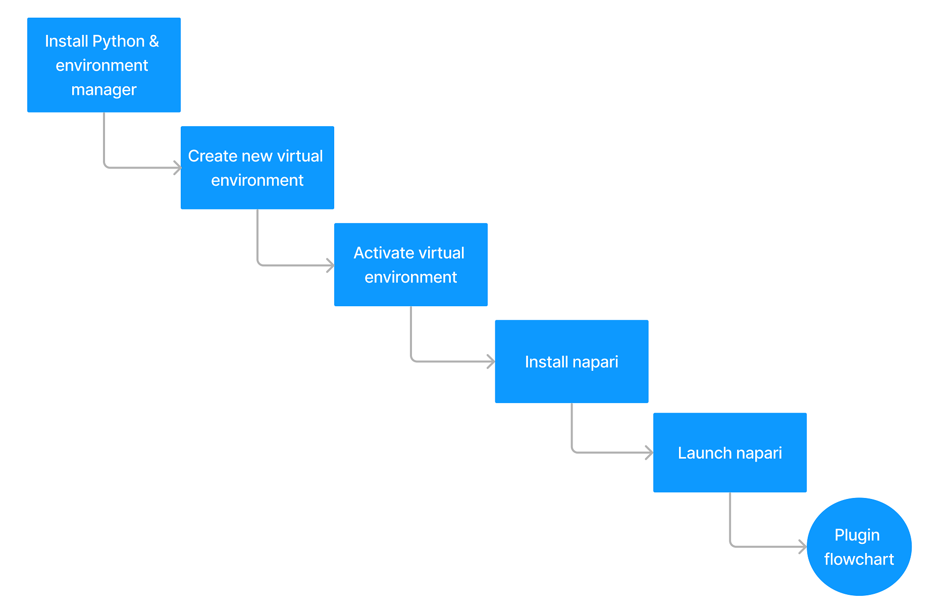 general napari installation workflow